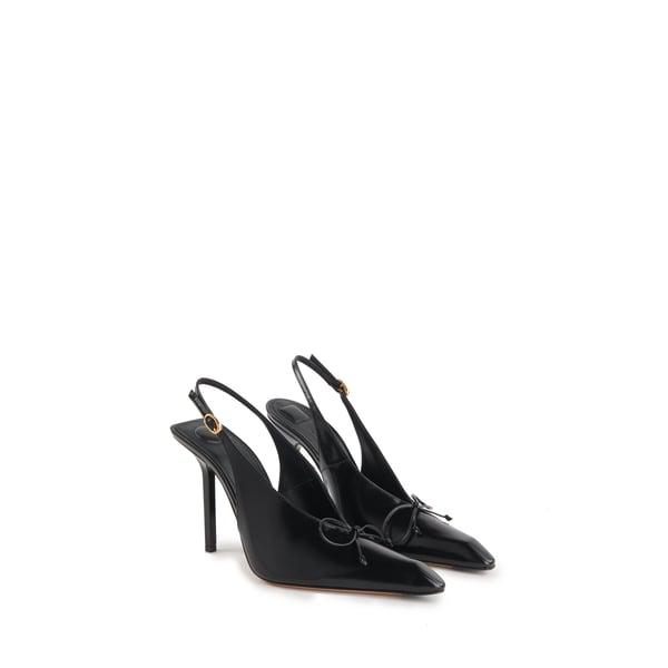 【送料&関税込】Jacquemus Circle Square Sling-backs Jacquemus Jacquemus Circle Square Slingback Pumps - High