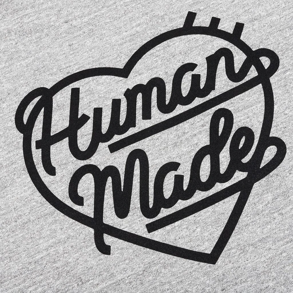 Human Made Heart Badge T-Shirt - Grey 5