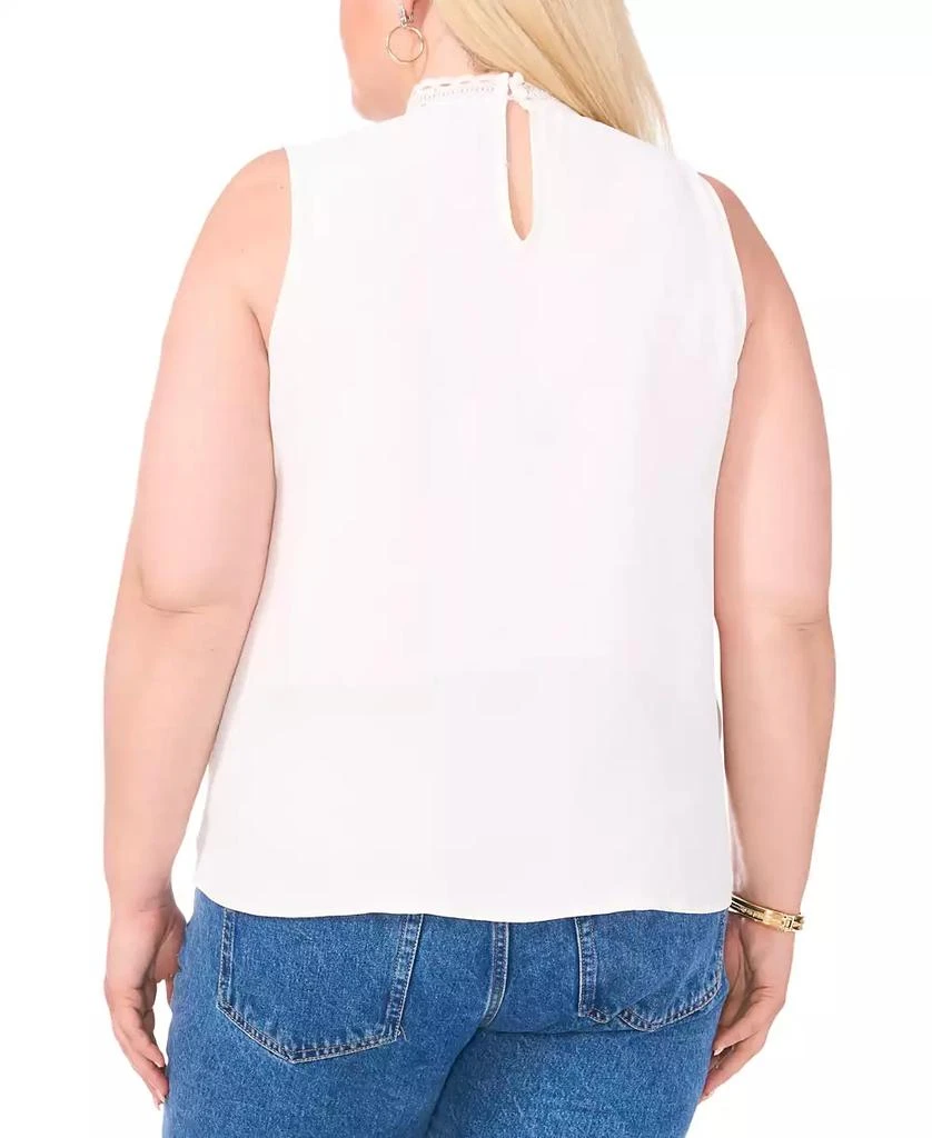Vince Camuto Plus Size Lace-Trim Sleeveless Blouse 2