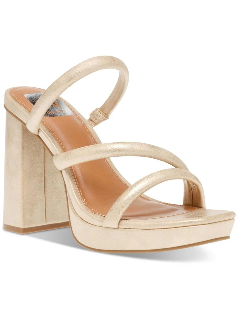 Dolce Vita Pyro Womens Faux Leather Embossed Platform Sandals 7