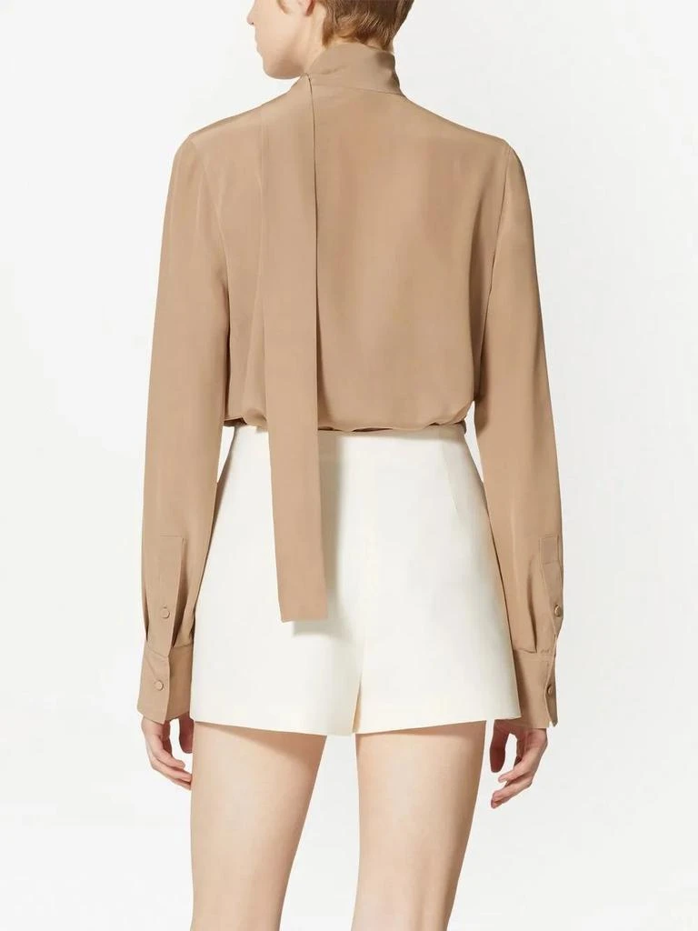 Valentino Valentino Scarf-Detail Silk Blouse 1