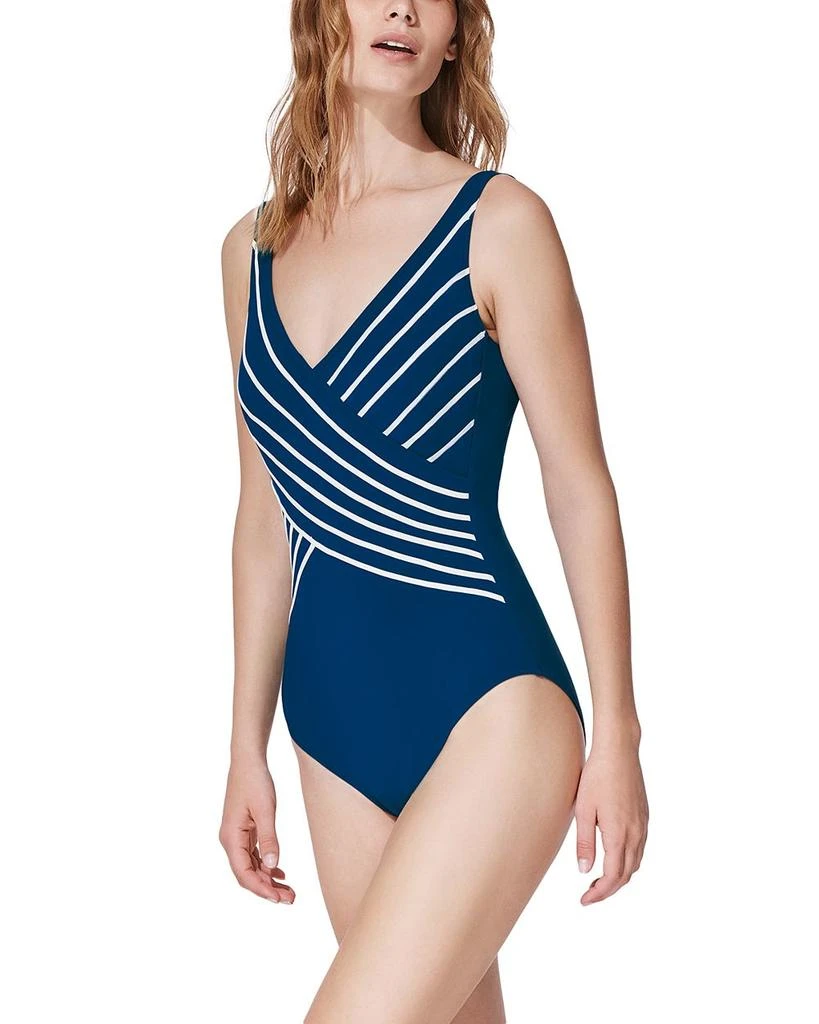 Gottex Embrace V Neck Surplice One Piece Swimsuit 3