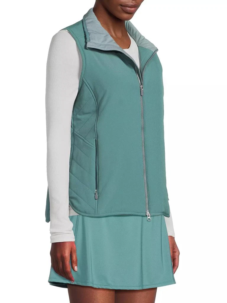 Zero Restriction Saige Quilted-Side Zip-Up Vest 4