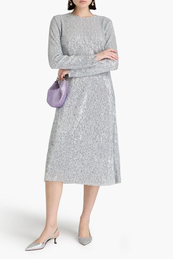 Stine Goya Celsia sequined ribbed-knit midi dress