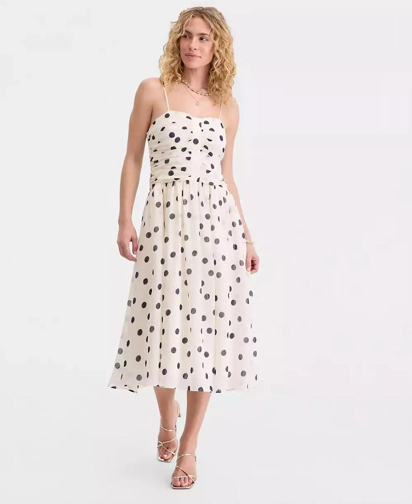 macy's formal midi dresses Macy Dress Satin Rust main image 1
