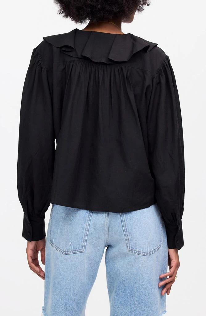 Madewell Ruffle Pintuck Long Sleeve Top 2