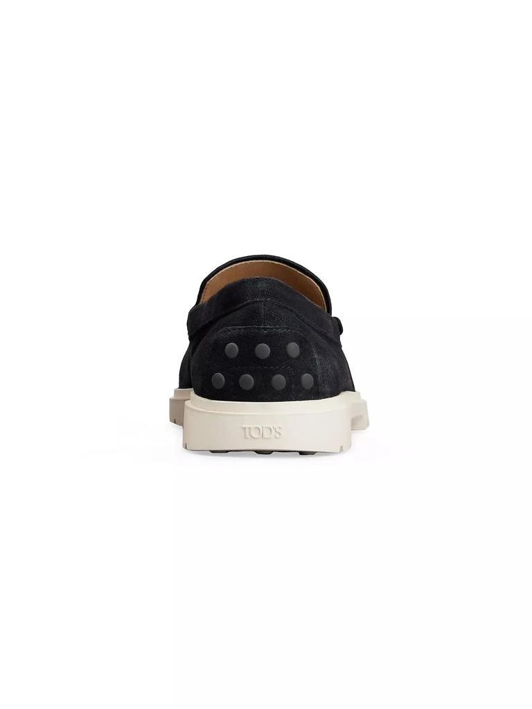 Tod's Logo-Stamped Suede Loafers 3