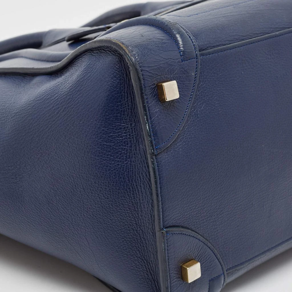 Celine Celine Navy Blue Leather Mini Luggage Tote 14