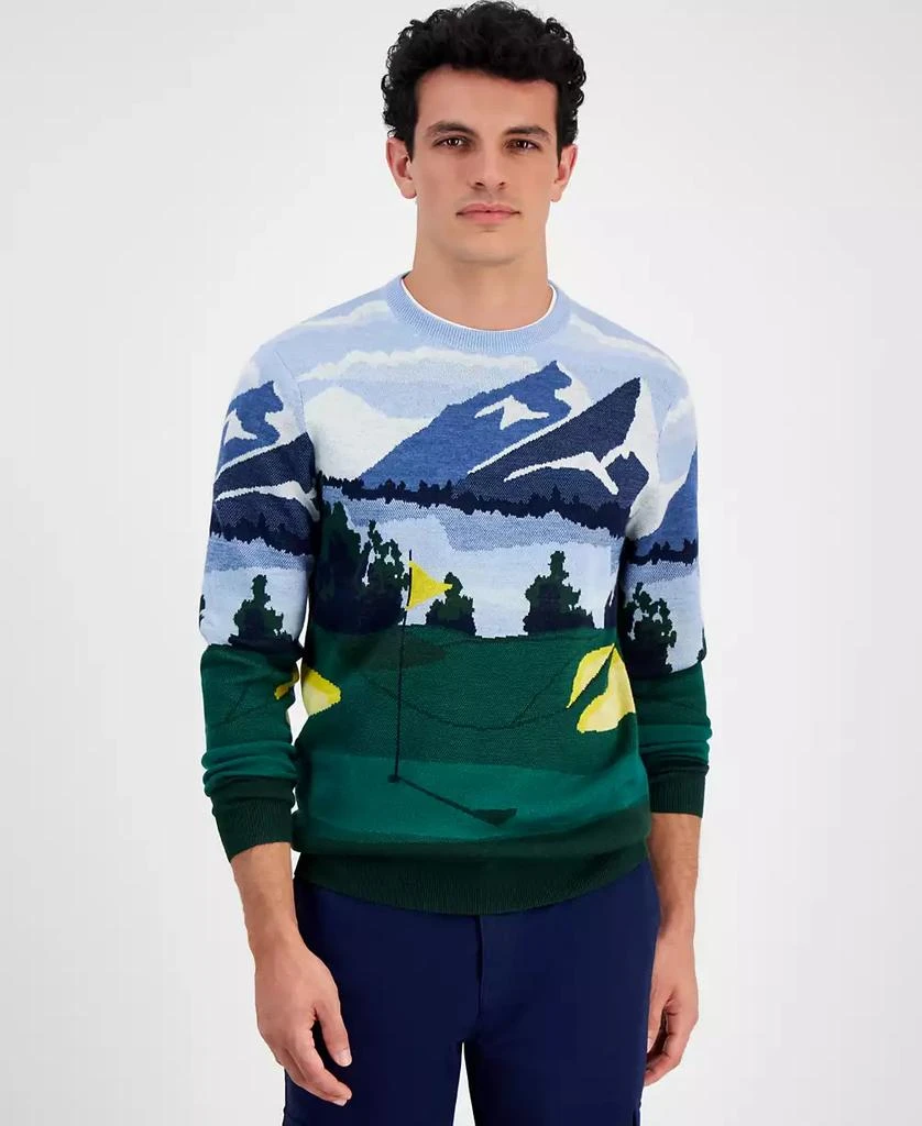 Club Room Men's Golf Course Merino Wool Sweater, Created for Macy's 1