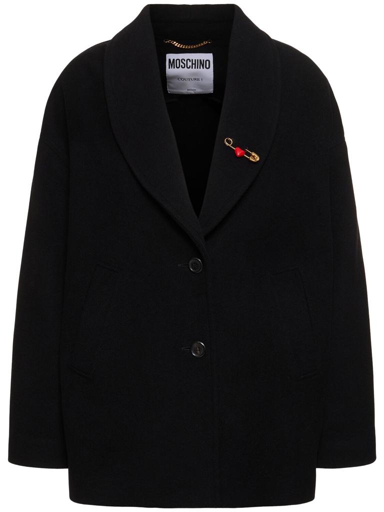 MOSCHINO Wool Blend Short Coat