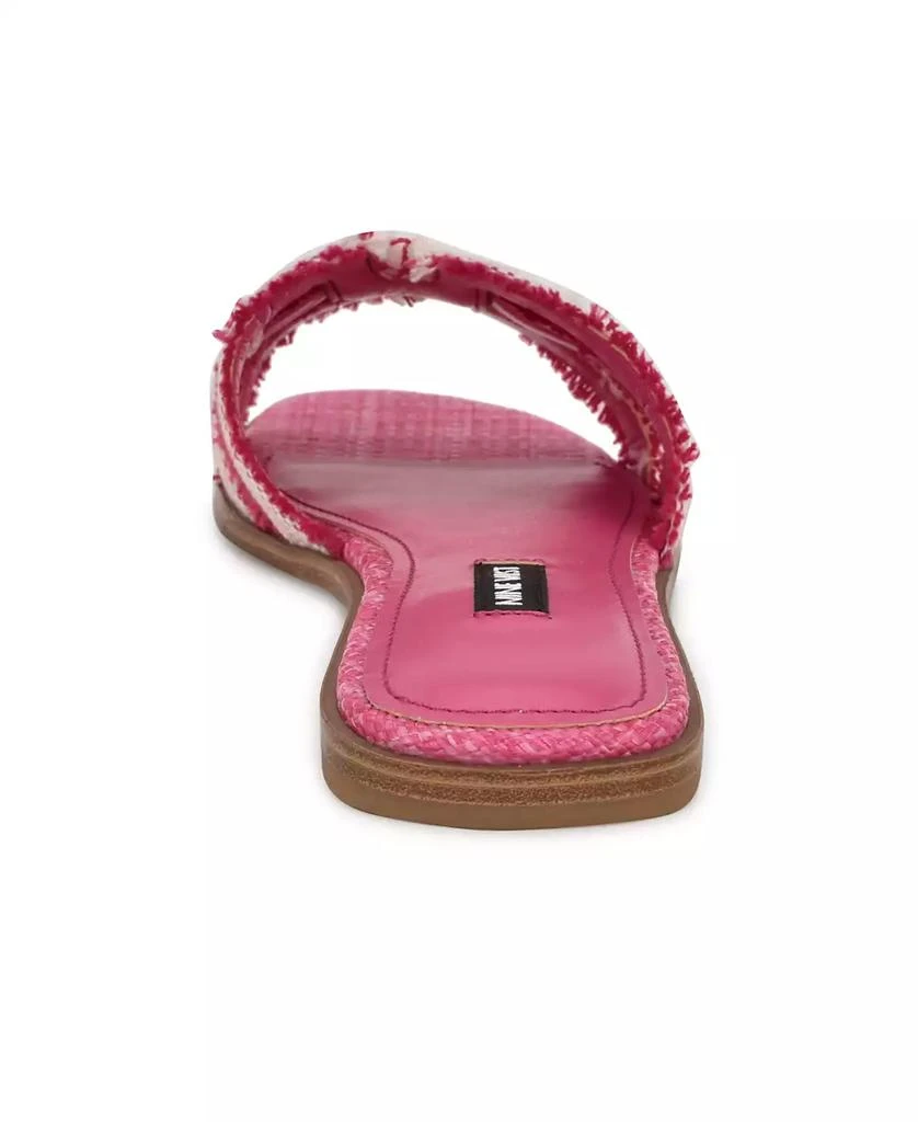Nine West Women's Germanny Frayed Flat Slide Sandals 3