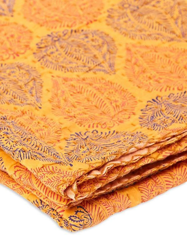 TAJ HOTEL Taj Hotel Kantha Cotton Throw 3