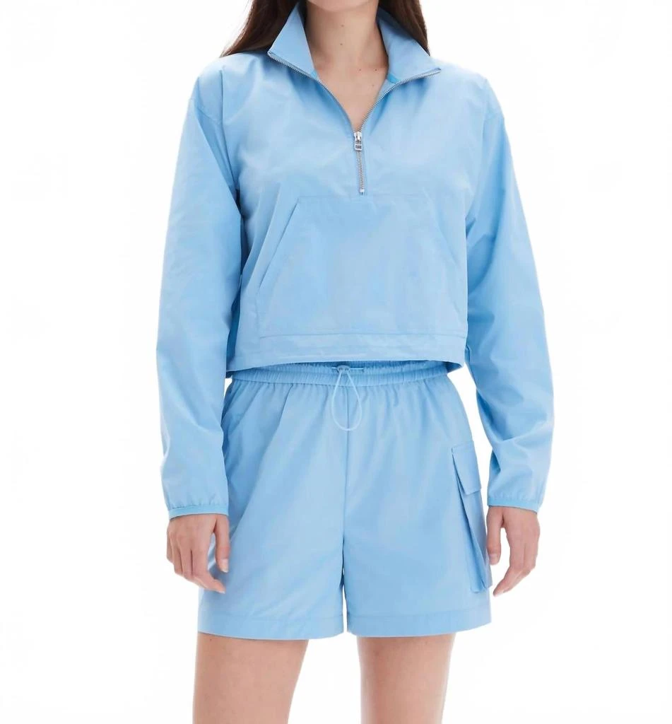 CHRLDR Sloane Windbreaker Jacket In Water Blue