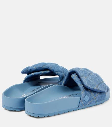 Birkenstock Sylt quilted denim slides 2