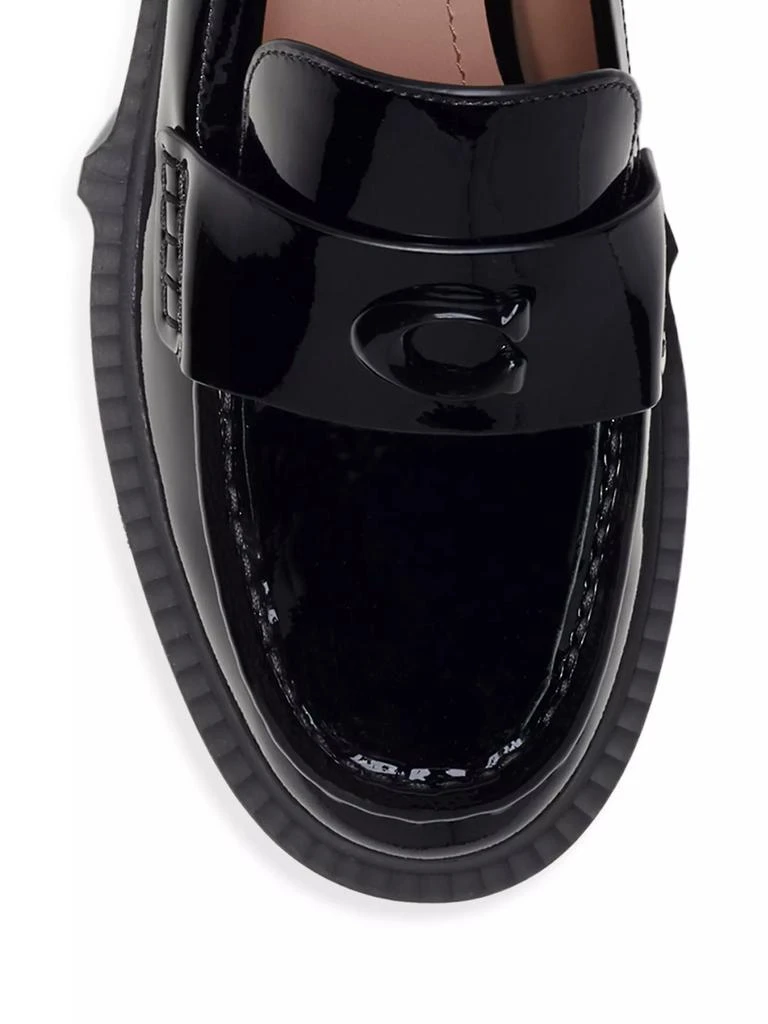 Coach Leah 38MM Patent Leather Loafers 4