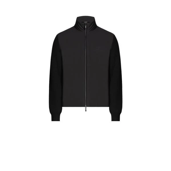 Moncler Cardigan bi-matière 1