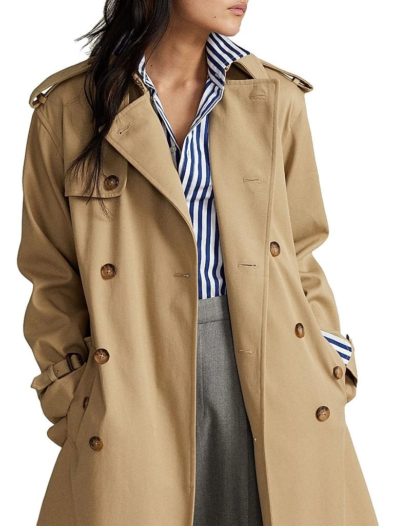 Ralph Lauren Twill Double-Breasted Trench Coat 6