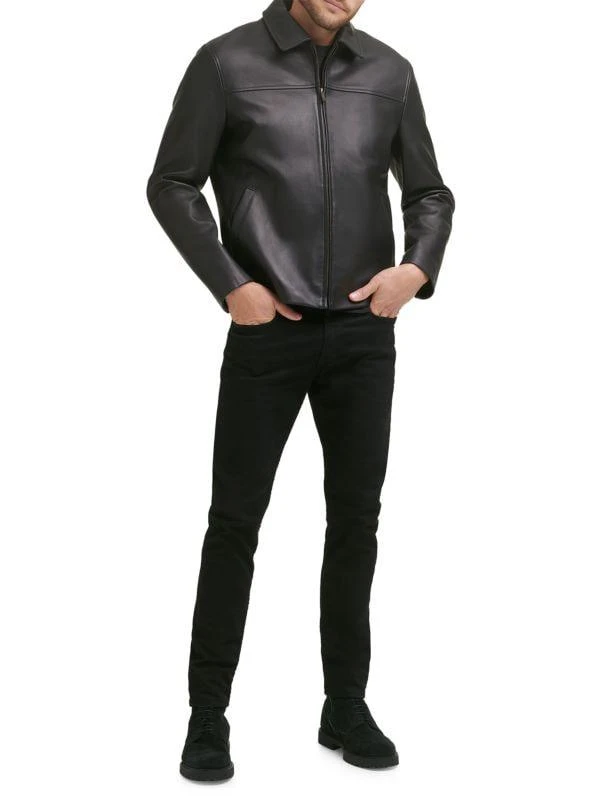 Cole Haan Smooth Lamb Leather Jacket 1