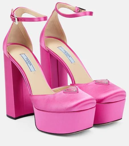 Prada Satin platform pumps 1