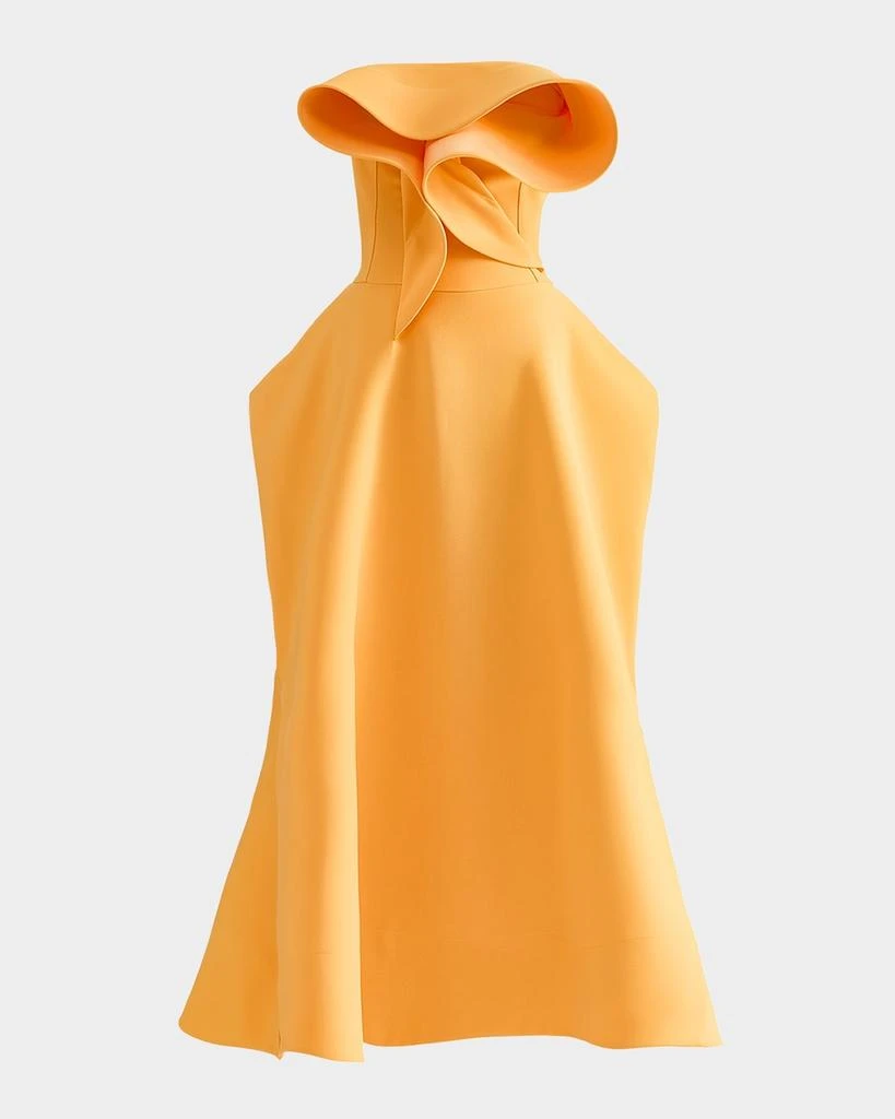 Maticevski Rotation Strapless Ruffle Sculpted Midi Dress 1