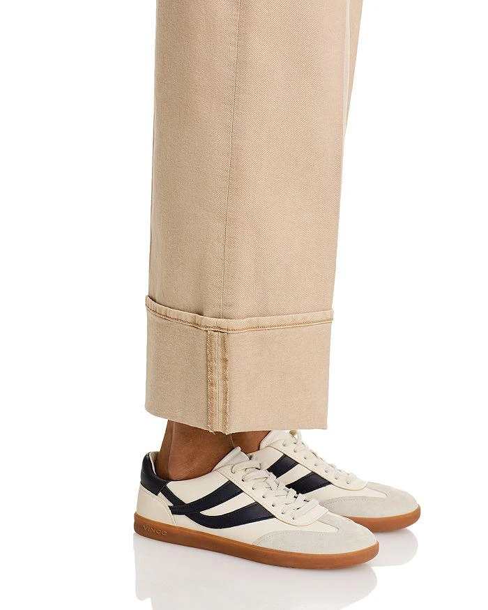 Paige Sasha High Rise Cuffed Wide Leg Jeans in Vintage Soft Sand 5