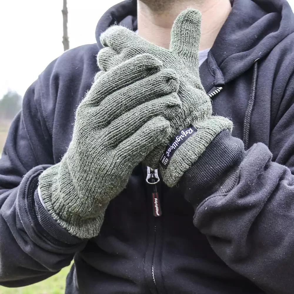RefrigiWear Men's Insulated Wool Gloves - Ultimate Cold Weather Protection, Thermal Lining, and Superior Comfort 3