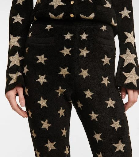 Paco Rabanne Star high-rise flared jersey pants 4