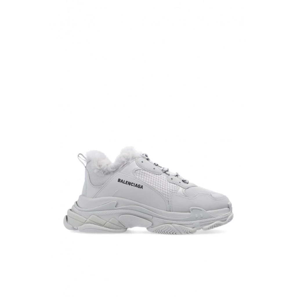 Balenciaga Balenciaga Triple S Fur Sneakers