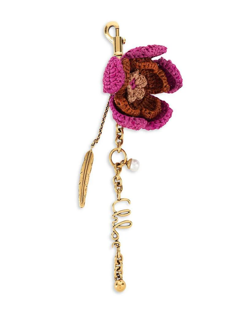 Chloé Crochet Flower Bag Charm 1