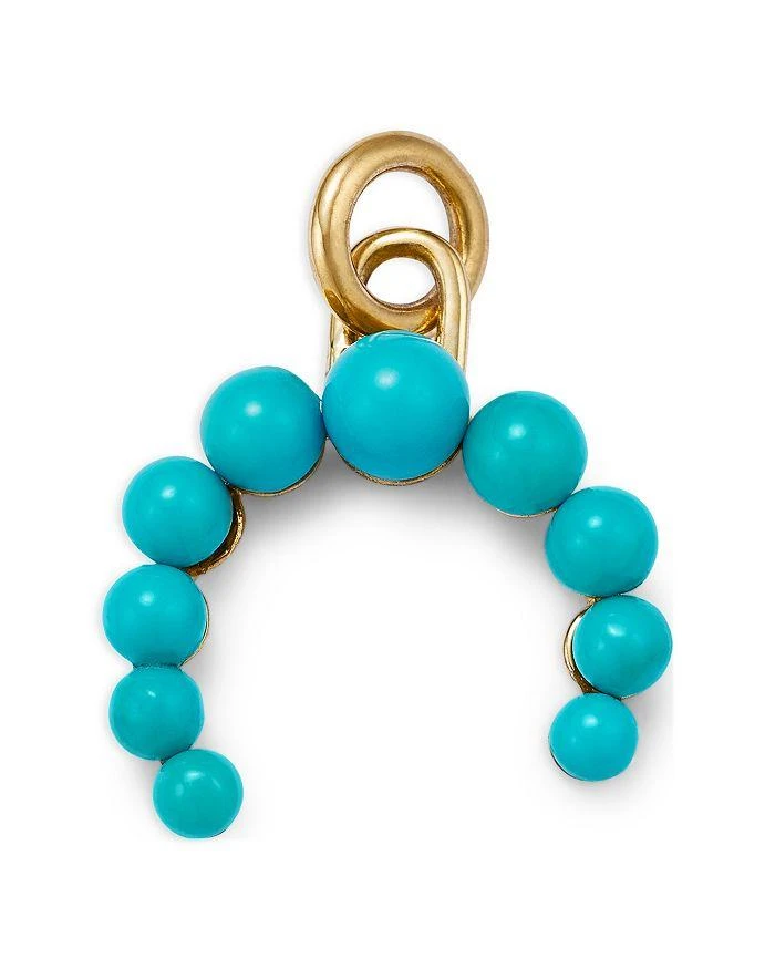 Moon
Meadow 14K Yellow Gold Turquoise Bead Crescent Charm