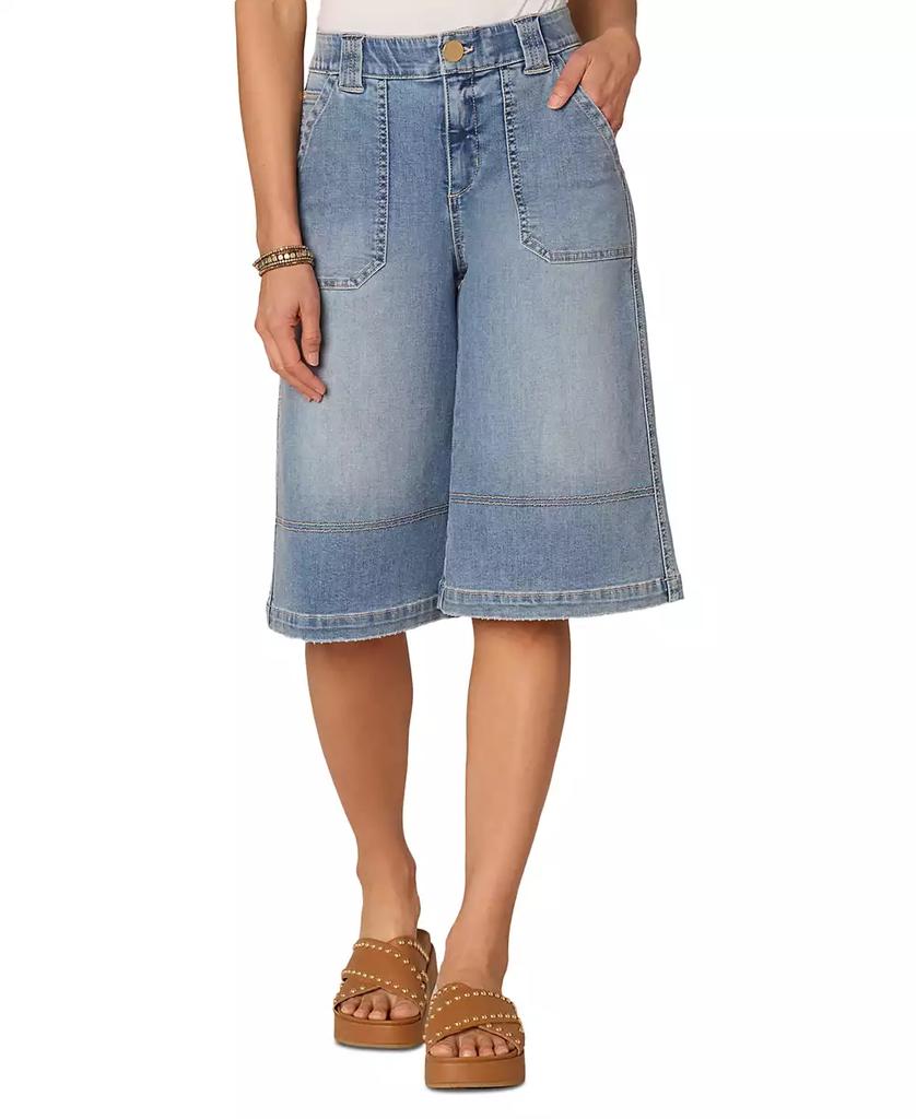 Democracy Women's "Ab"solution High-Rise Denim Bermuda Shorts