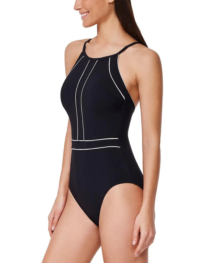 Profile by Gottex Contrast High Neck One Piece Swimsuit 4