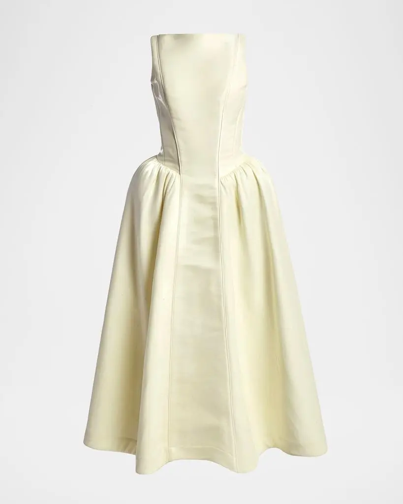 Kate Barton Clarissa Voluminous Basque-Waist Gown