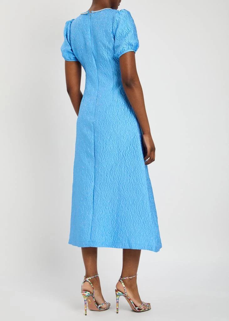 Sister Jane Reef jacquard cloqué midi dress 3