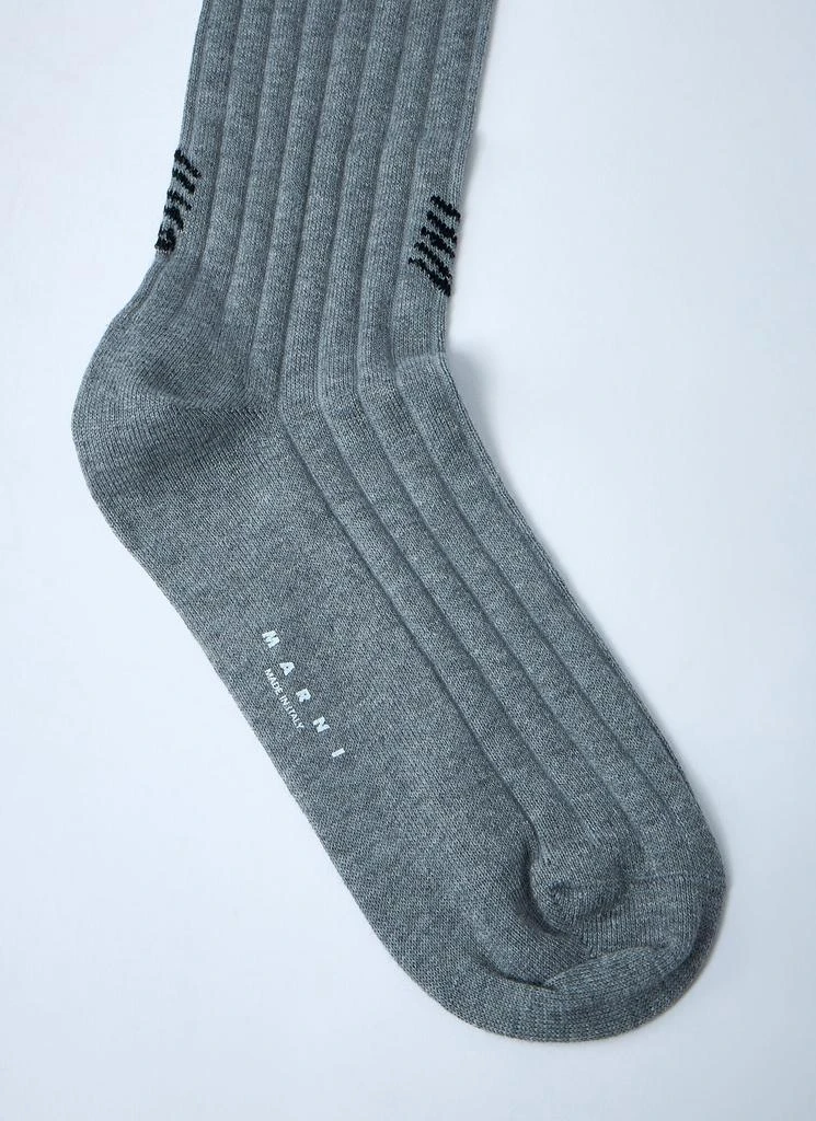 Marni Logo Motif Socks 4