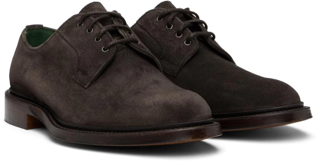 Drake's Brown Suede August Goodyear Welted Derbys 4