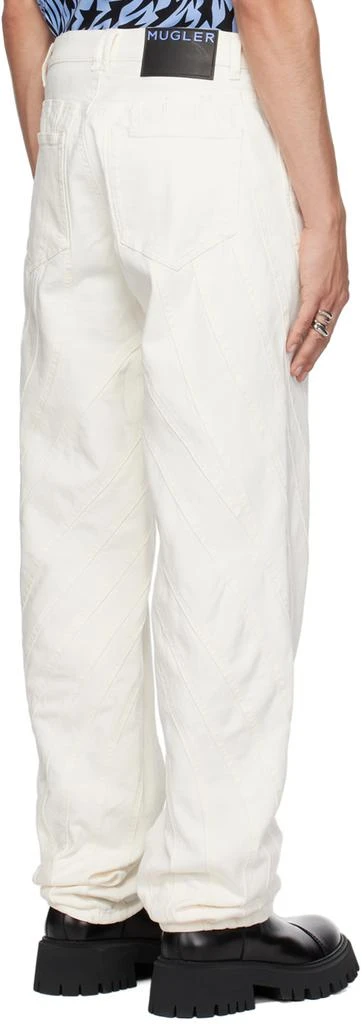 Mugler White Spiral Jeans 3