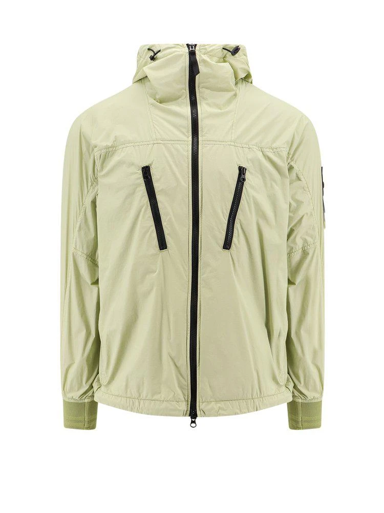 Stone Island Stone Island Foldable Logo Patch Zip-Up Jacket 1