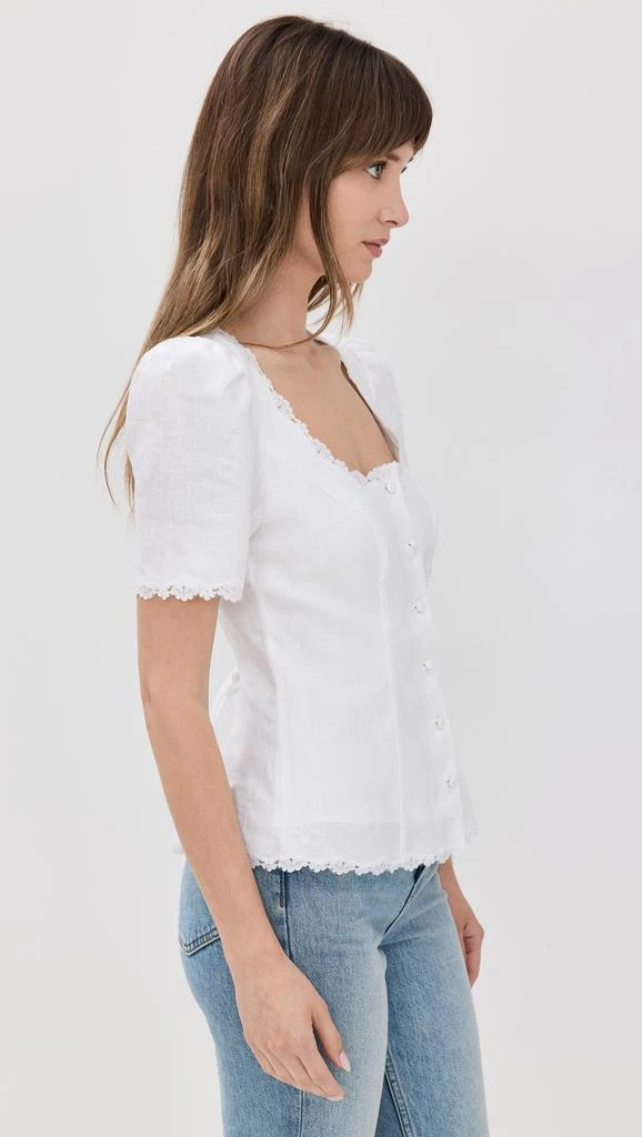 Reformation Anabella Linen Top 3