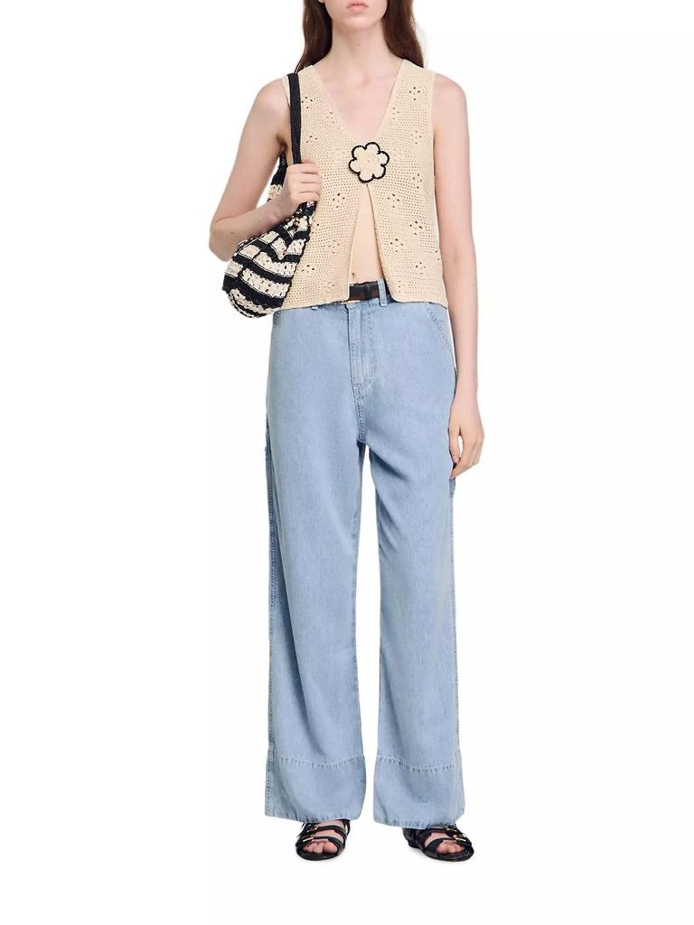 Sandro Wide-Leg Jeans 7