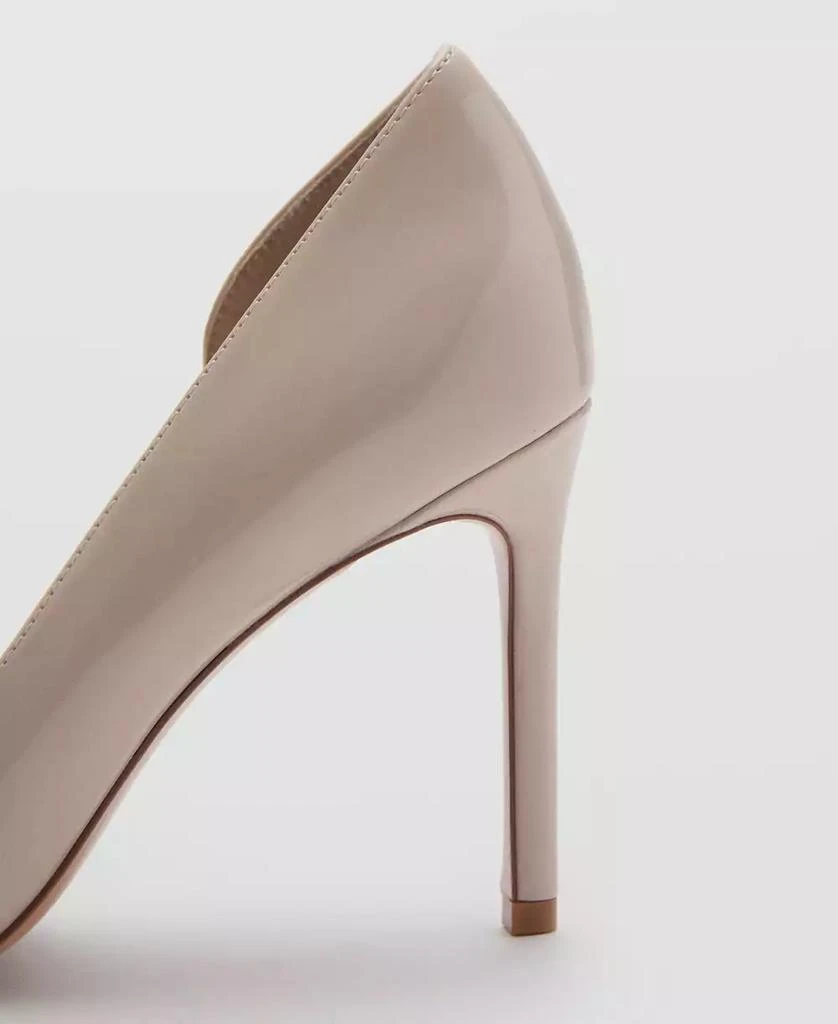 Mango Women
s Asymmetrical Leather-Effect Heeled Shoes 3