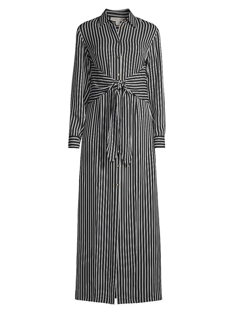 Michael Kors Striped Tie-Waist Shirtdress 1