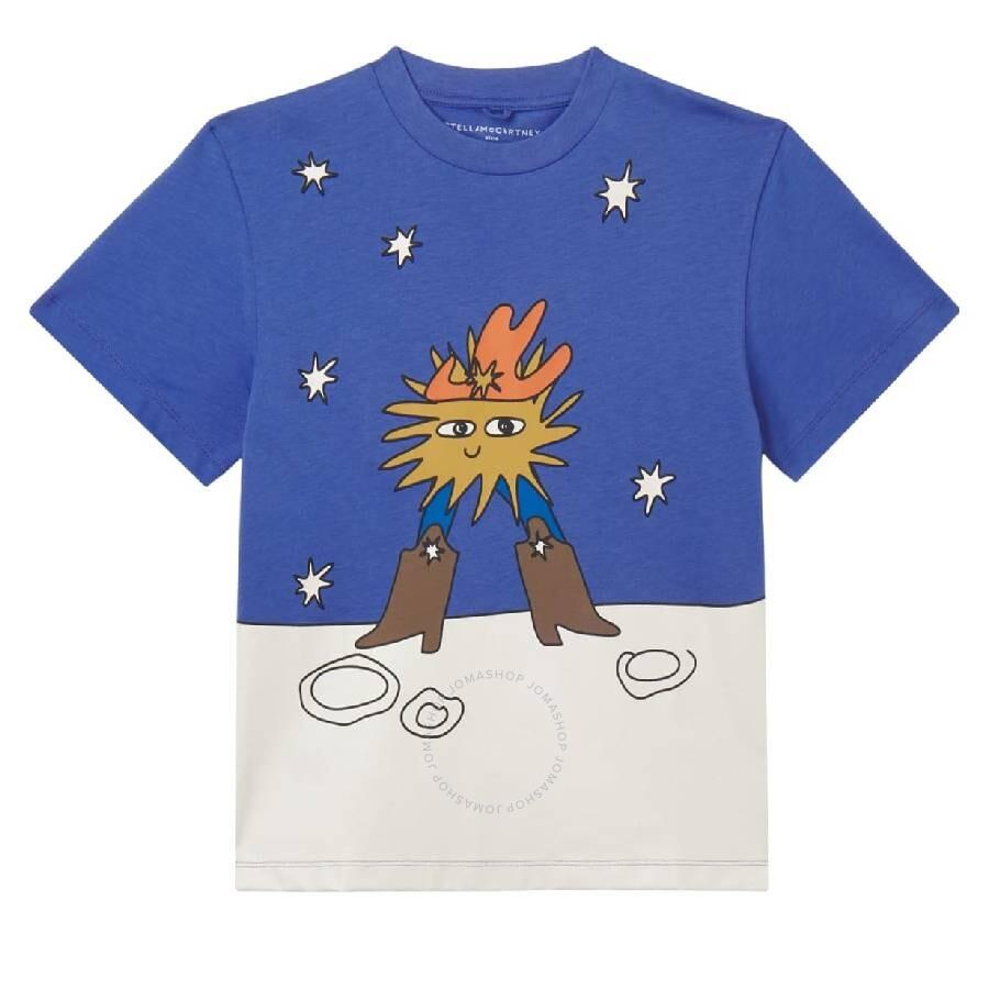Stella McCartney Kids Cosmic Cowboy Print T-Shirt