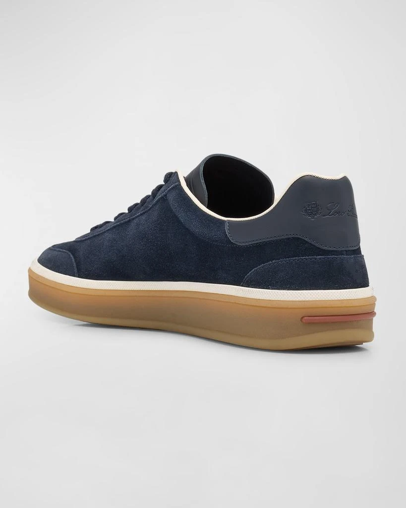 Loro Piana Men's Tennis Walk Suede Low-Top Sneakers 4