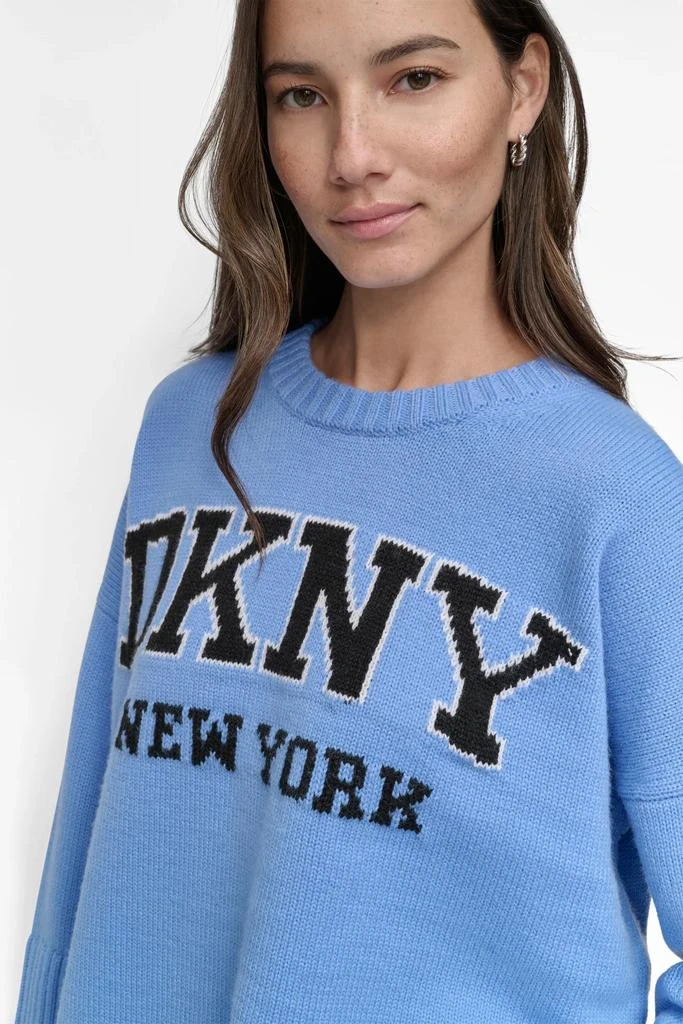 DKNY VARSITY LOGO SWEATER 5