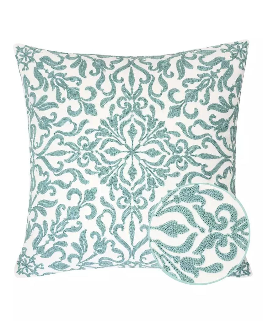 Homey Cozy Victoria Cotton Decorative Pillow, 20" x 20" 2