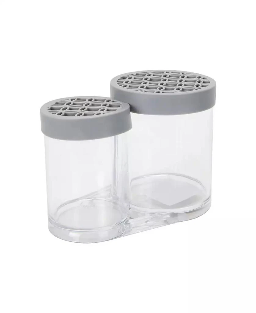 Simplify 2 Compartment Cosmetic Brush Holder 6