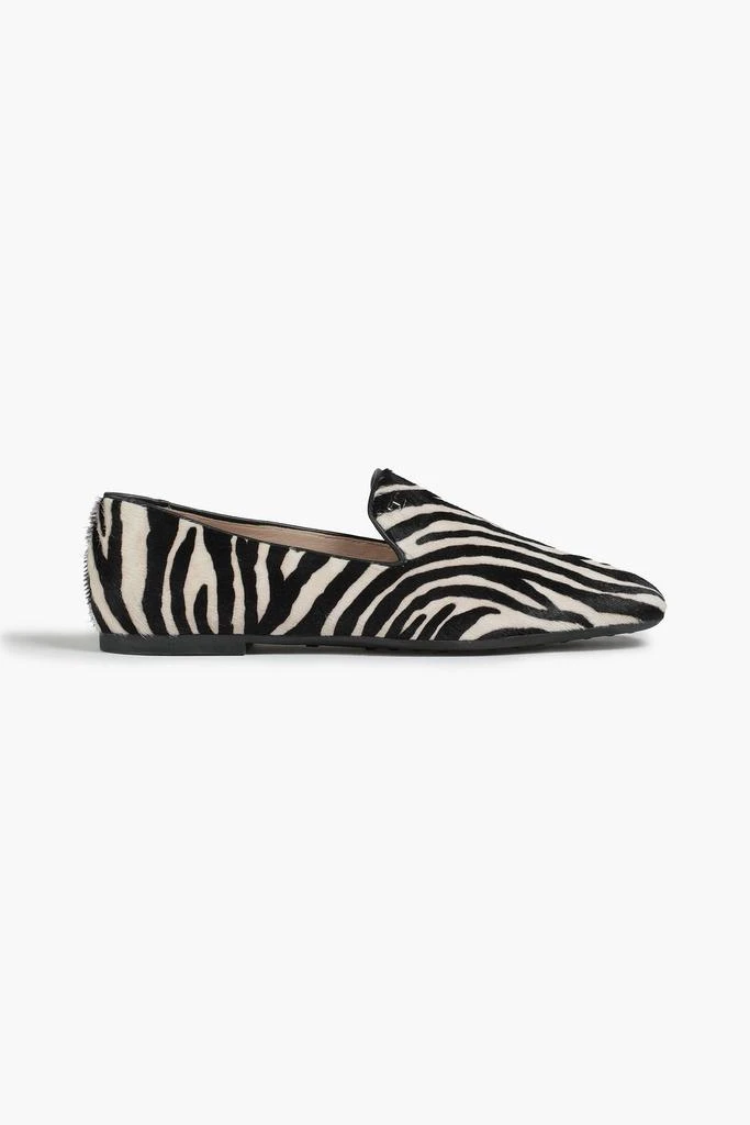Tod's Zebra-print calf hair loafers 1