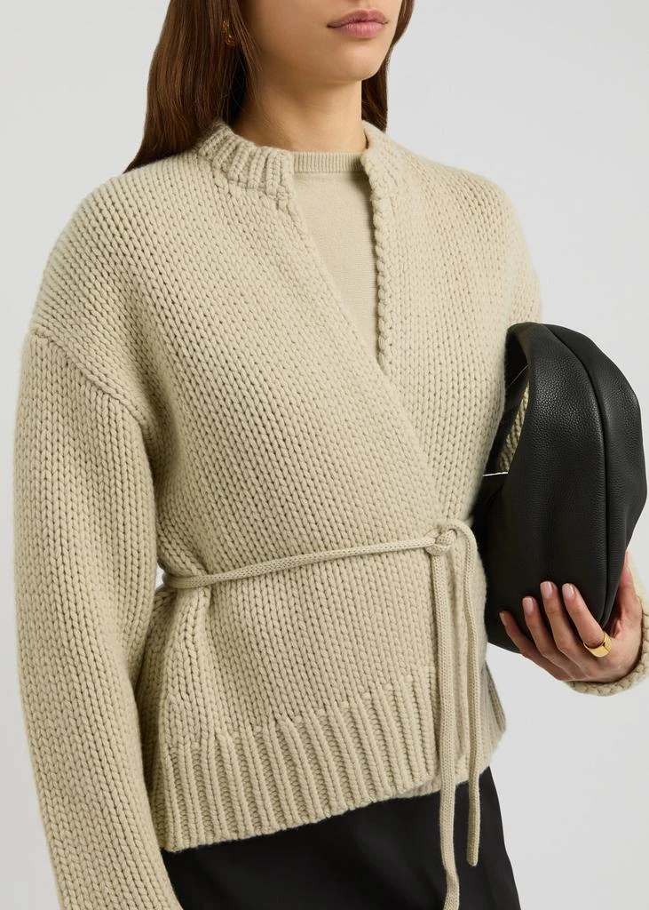 Extreme Cashmere N°384 Ginza belted cashmere cardigan 5