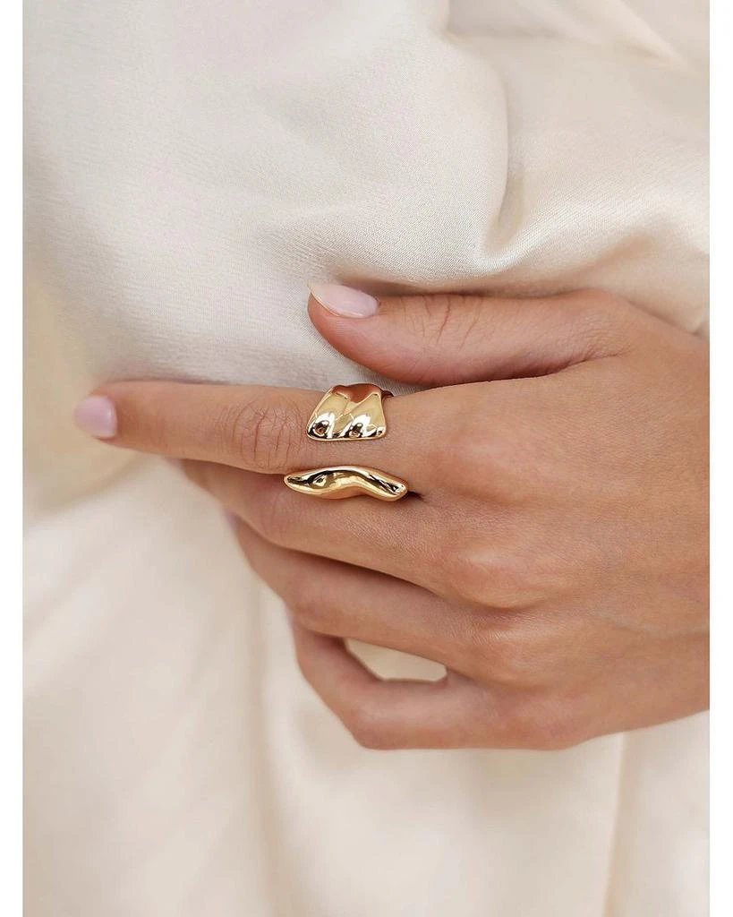 Ettika Jewelry Liquid Lux 18K Yellow Gold Plated Ring 3